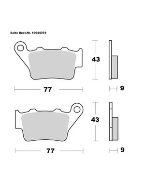 Bremsebelægninger Sinter Med Tgk