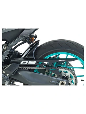 Garde-boue arrière + protège-chaîne alu