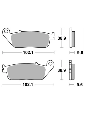 Bremsbeläge Organisch Carbon Ceramic