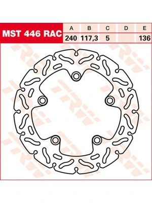 Discos freno Racing, traseros, con ABE