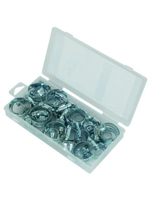 Assortment box with hose clamps