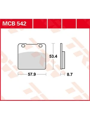 Bremsbeläge Organisch