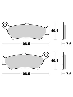 Brzdová obložení Brembo ze slin. kovu
