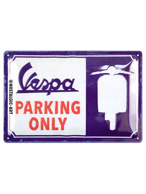 Parking Only Tin-Sign