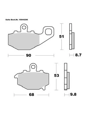 Pastiglie Freno Organiche Con Abe