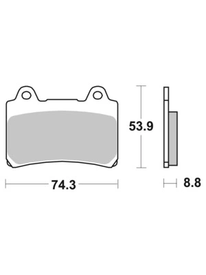 Plaquett frein Organique Carbon Ceramic