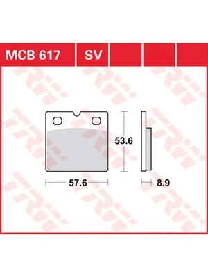 Pastilhas dos travões TRW orgâ.