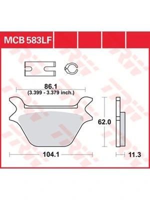Bremsbeläge Organisch