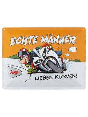 Blechschild "Echte Männer