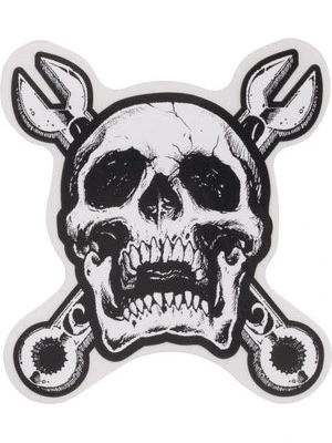 Adesivo "Teschio/Chiave doppia"