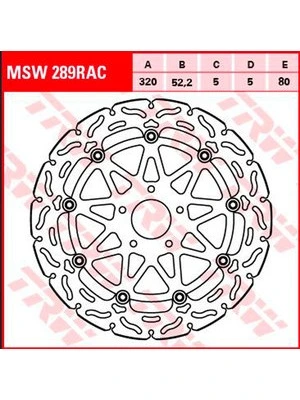 Bromsskivor Racing fram, med ABE