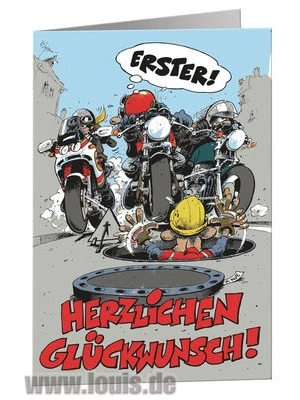 Glückwunsch-Karte "Erster"