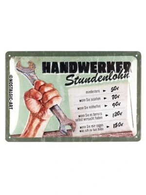 Hourly wage for tradespeople