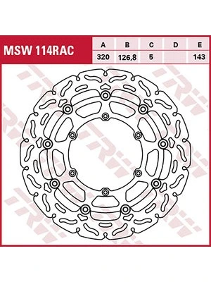 Remschijven Racing vooraan, met ABE