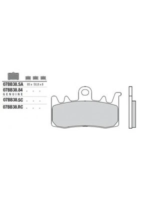 PLAQ. FREIN BREMBO FRITT.