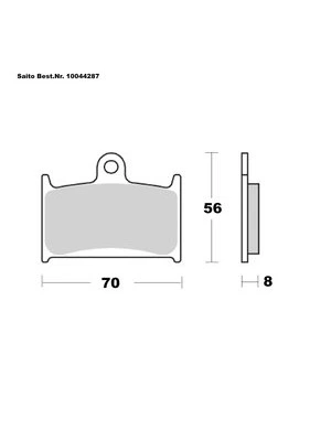 Pastiglie freno organiche con ABE
