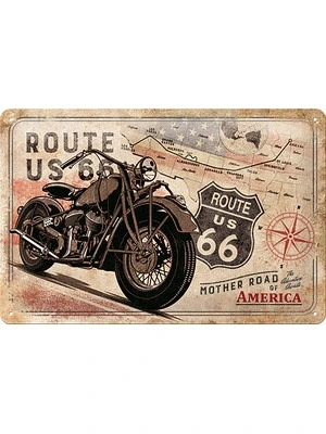 Blechschild Route 66 *Mother Road*