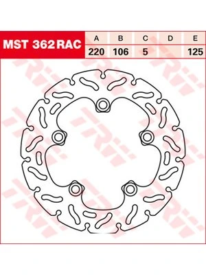 Disques de frein Racing, arr., avec ABE