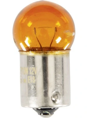 Ampoule sphérique orange 12V 10W/BAU15S