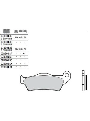 Remblokken Organisch Carbon Keramisch