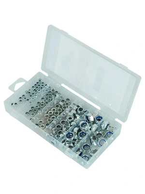 Assortment box of self-locking nuts