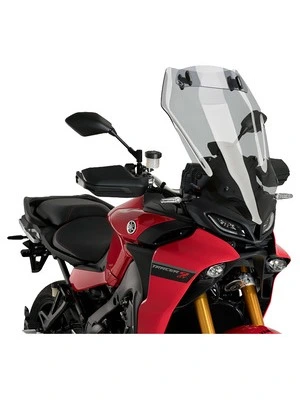 Touring windshield with spoiler