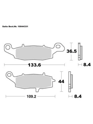 Organiska bromsbelägg med typgodkännande