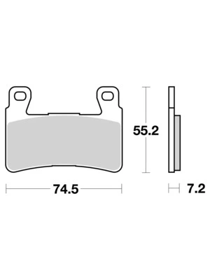 Bremsbeläge Organisch Carbon Ceramic