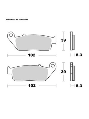 Pastiglie Freno Sinter. Con Abe