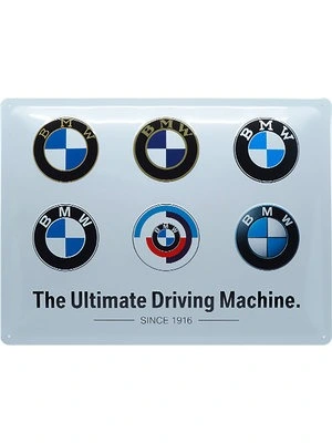 Blechschild BMW "Logos"