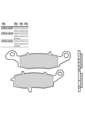 Bromsbelägg organisk kolfiberkeramik