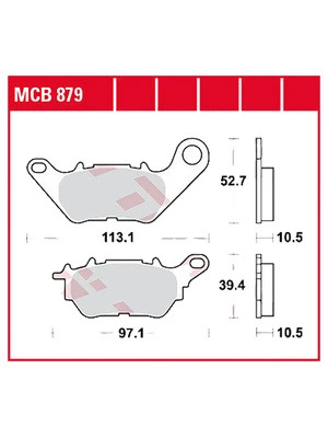 Bremsbeläge Organisch
