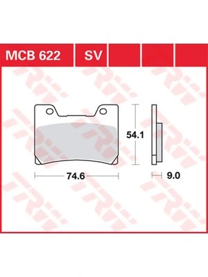 Pastillas de freno orgánicas TRW