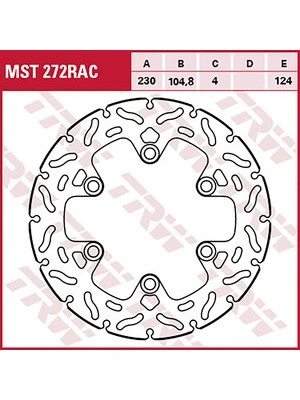 Remschijven Racing, achter, met ABE