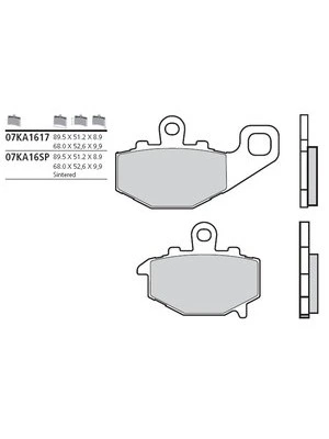 Bremsbeläge Organisch Carbon Ceramic