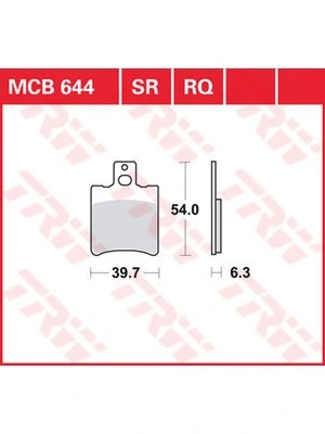 Pastillas de freno TRW escúter y Offroad