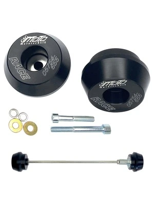 Crash pad set for the wheel area