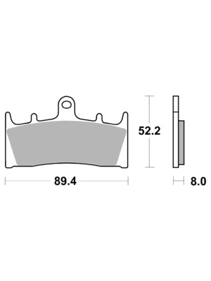 Plaquett frein Organique Carbon Ceramic