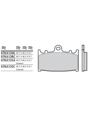 Bremsbeläge Organisch Carbon Ceramic