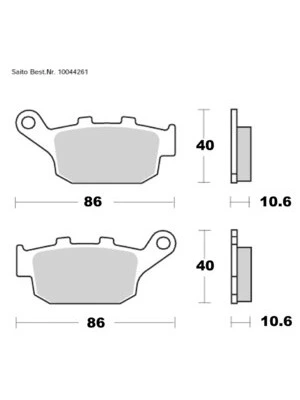 Organiske bremseklodser med ABE
