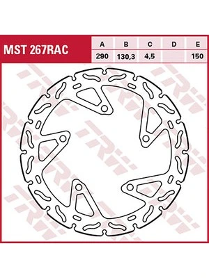 Tarcze hamulcowe Racing z przodu, z ABE