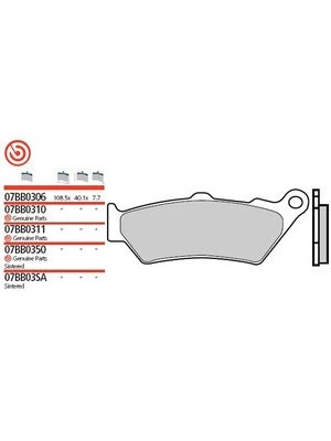 Plaquett frein Organique Carbon Ceramic