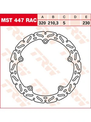 Bromsskivor Racing fram, med ABE