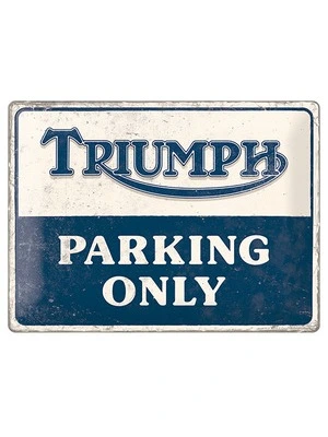Tin-Sign Parking Only