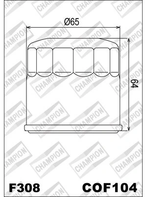CHAMPION OILFILTER COF104
