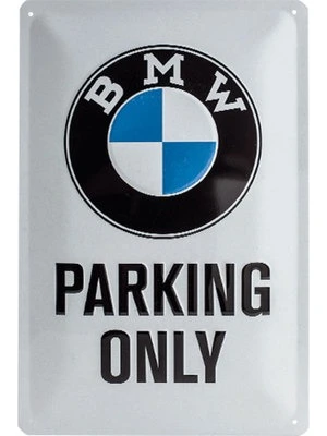 Blechschild BMW "Parking only"