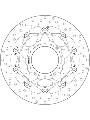 Bremseskiver Flydende Med Tgk