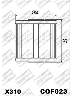CHAMPION OILFILTER COF023