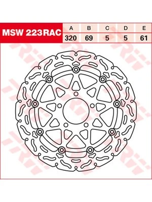 Brzdové kotouče Závodní přední, s ABE