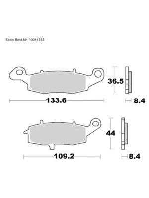 Organiska bromsbelägg med typgodkännande
